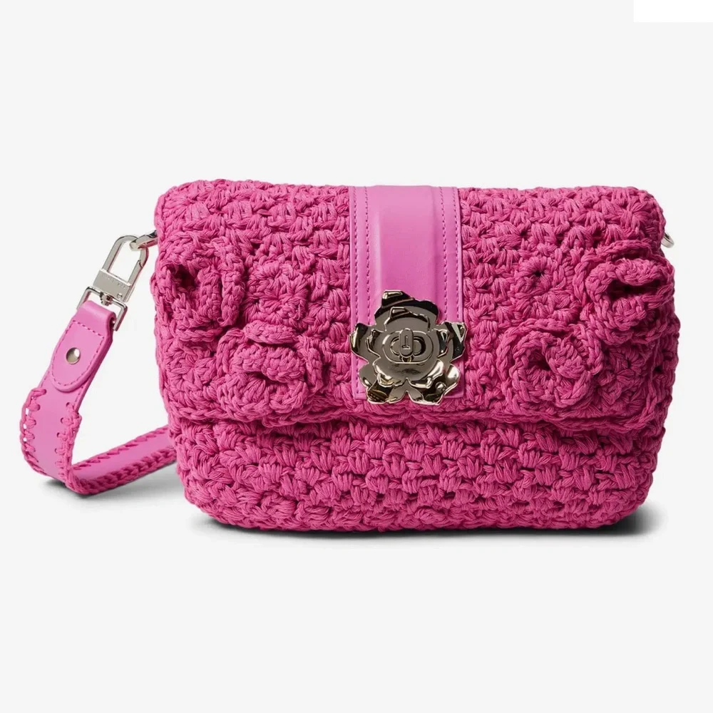Ted Baker Maglila Knitted Crochet CrossBody Bag. - Picture 1 of 16